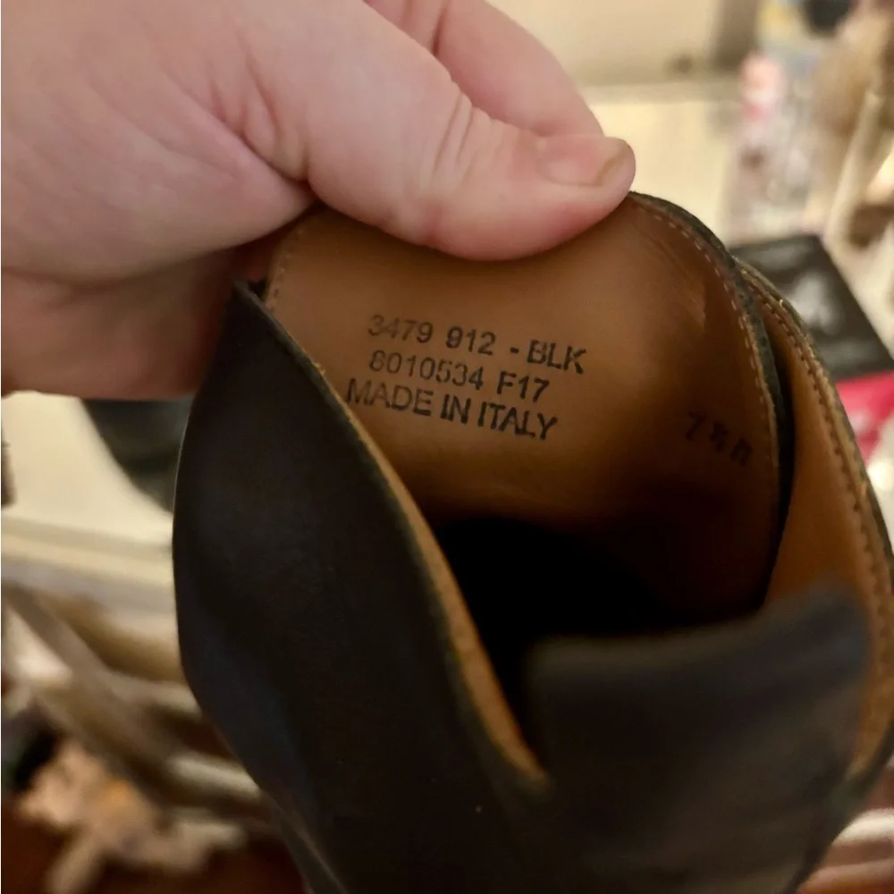 Women’s Frye Alice Black Leather Combat Boots - Picture 10 of 14